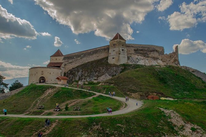 3-Castle: Peles,Bran,Rasnov,Sinaia Monastery from Brasov w pickup - Rasnov Citadel: impressive views, uncertain access