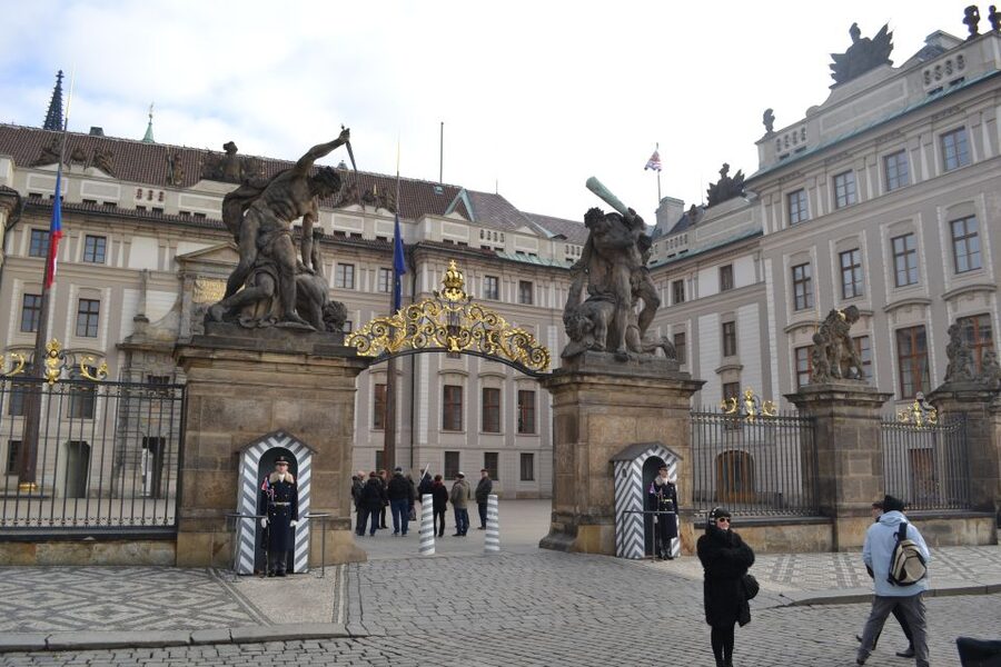3-Hour Prague Castle & Interiors Tour - St. George’s Basilica adds a different mood