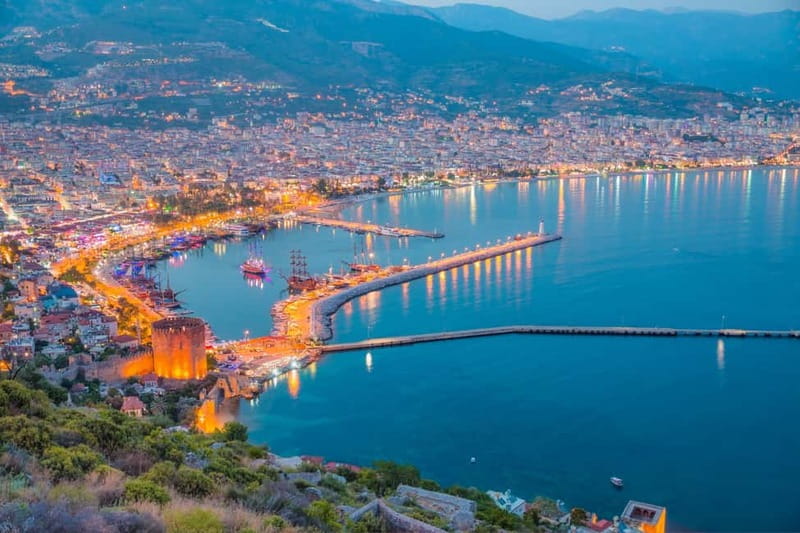 Alanya: Half Day City Tour To Castle With Cable Car & Cave - Choosing between Damlataş Cave and Cleopatra Beach