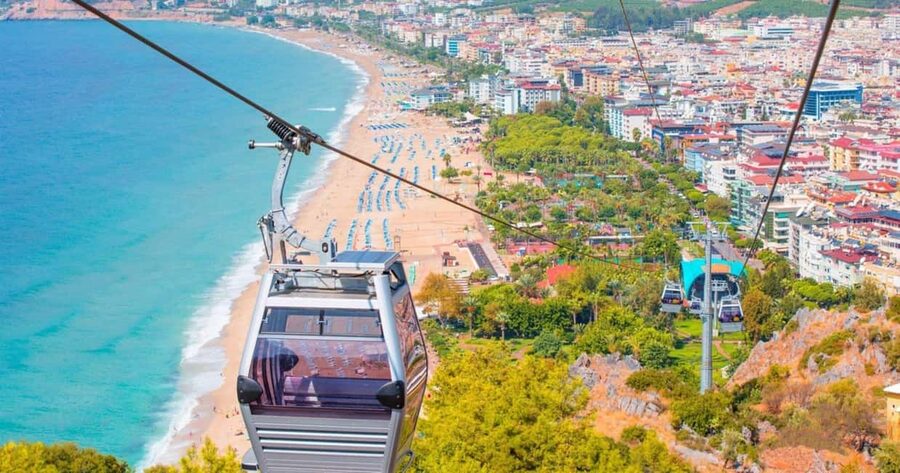 Alanya Night City Tour: Castle, Cleopatra Beach & Cable Car - The Red Tower and Alanya’s seafront landmarks
