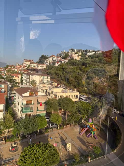 Alanya Sunset Tour: Cable Car, Castle & Kleopatra Beach - Riding the cable car toward Alanya Castle