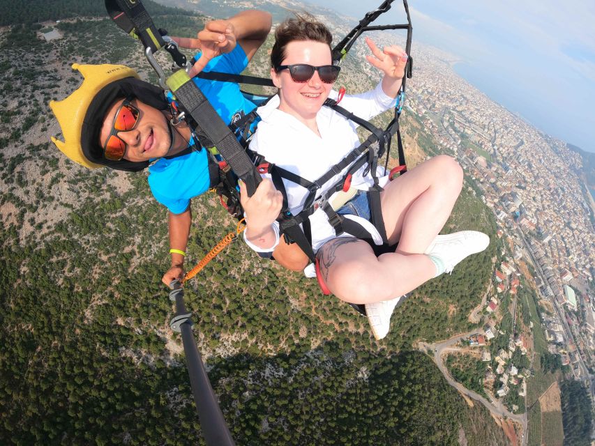 Alanya: Tandem Paragliding Over a Castle and the Sea - The Cleopatra Beach landing