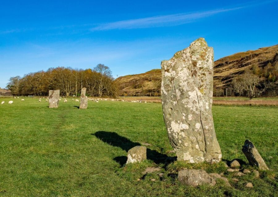 Balloch: Standing Stones, Castles & Highlands Tour - Walking to Kilchurn Castle beside Loch Awe