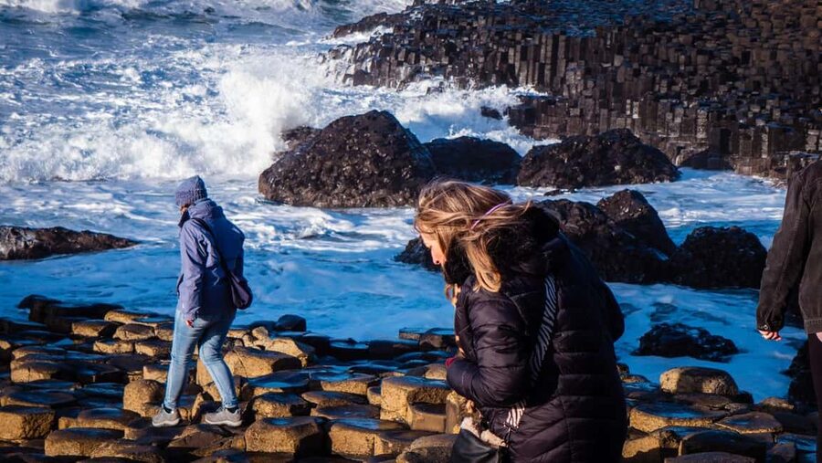 Belfast: Giant's Causeway & Irish Castles Tour -WIFI onboard - Dunluce Castle: dramatic ruins above the Atlantic