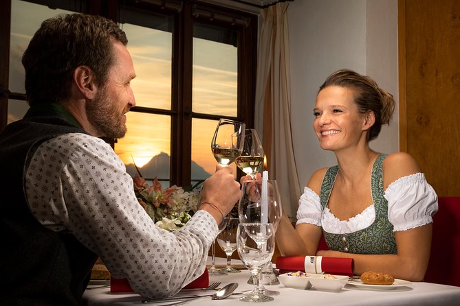 Best of Mozart Concert and Dinner or VIP Dinner at Fortress Hohensalzburg - Dinner with Salzburg below you
