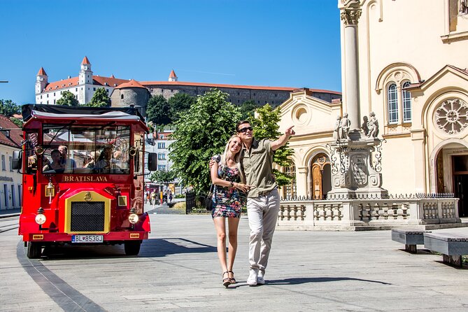 Big Castle Tour in Bratislava by Presporacik Sightseeing Vehicle - The return route and SNP Bridge