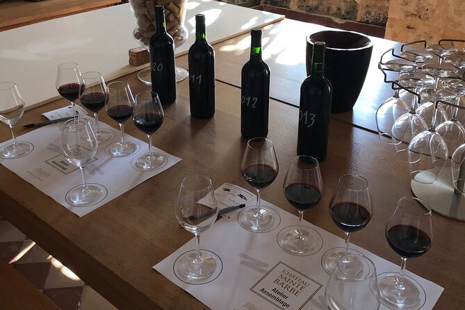 Blending workshop and tour of the chateau - A château visit with a practical purpose