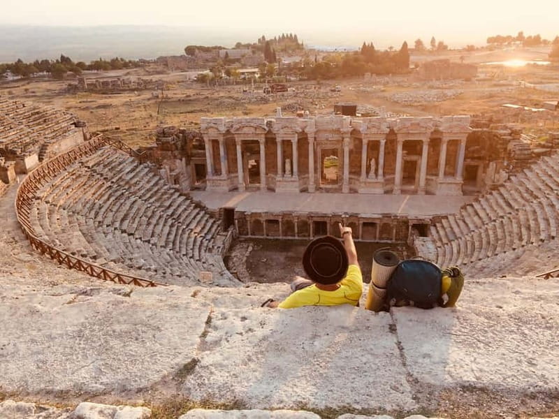 Bodrum:Pamukkale Cotton Castle & Hierapolis Day Trip w/Lunch - Walking through Hierapolis and its Roman remains