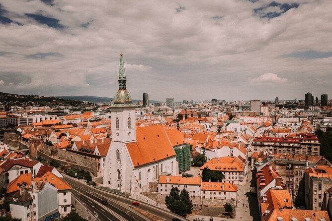 Bratislava City Walking Tour with Castle Ticket - Walking uphill to Bratislava Castle