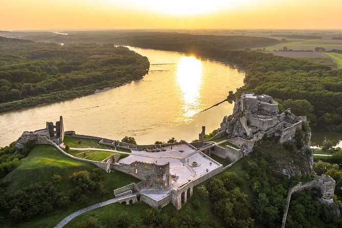 Bratislava Sightseeing Danube Cruise to Devin Castle - Bratislava from the middle of the Danube
