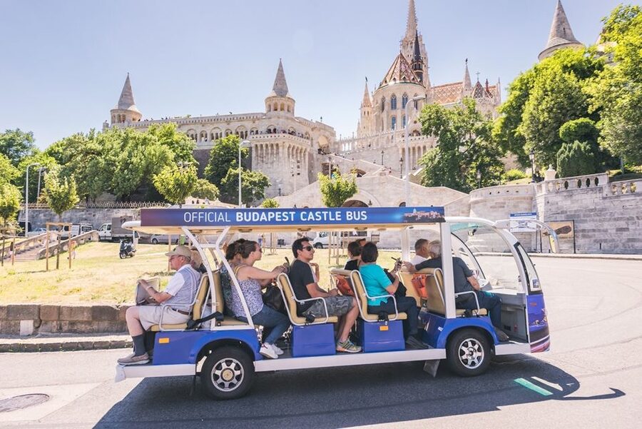 Budapest: Official Buda Castle Electric Hop-On Hop-Off Bus - Stop one: Alexander Palace and the Prime Minister’s Office
