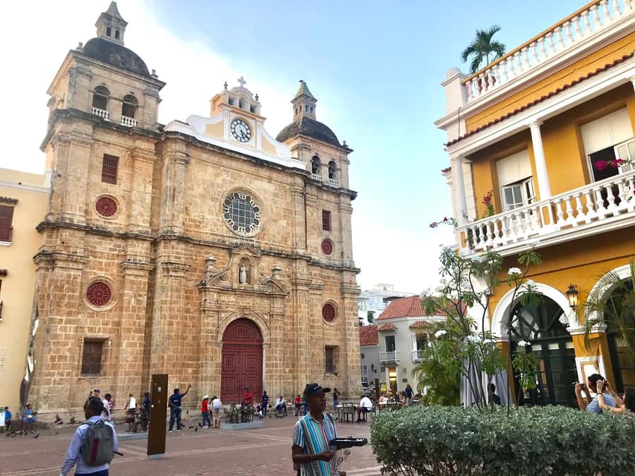 Cartagena City Tour with San Felipe Castle & Old Town Walk - San Pedro Claver Church and a thoughtful pause