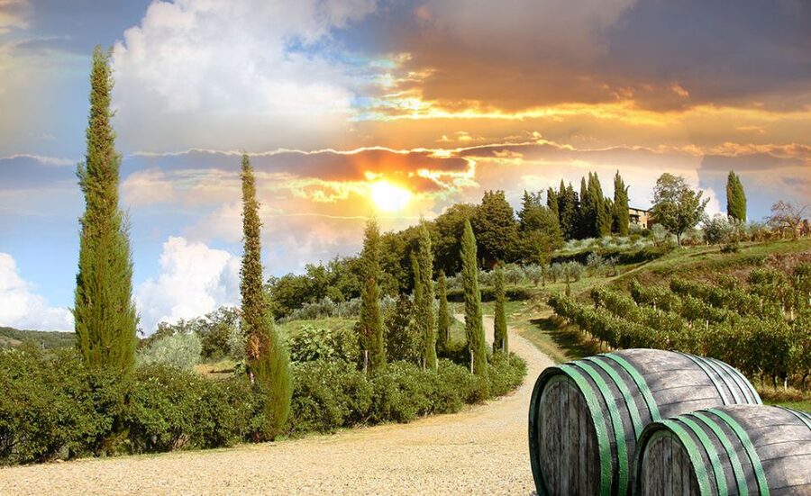 Chianti and Castles Tour From San Gimignano - Monteriggioni, a short stop with a medieval outline