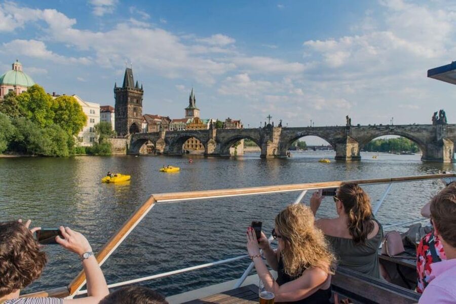 City Sightseeing Prague HOHO Bus, Castle Tour + River Cruise - Strahov Monastery, Petrin, and the western side of town