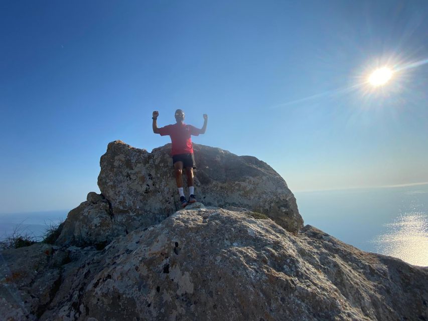 Corfu: Angel Castle Guided Hike and Sunset - Sunset with wine over the Ionian Sea
