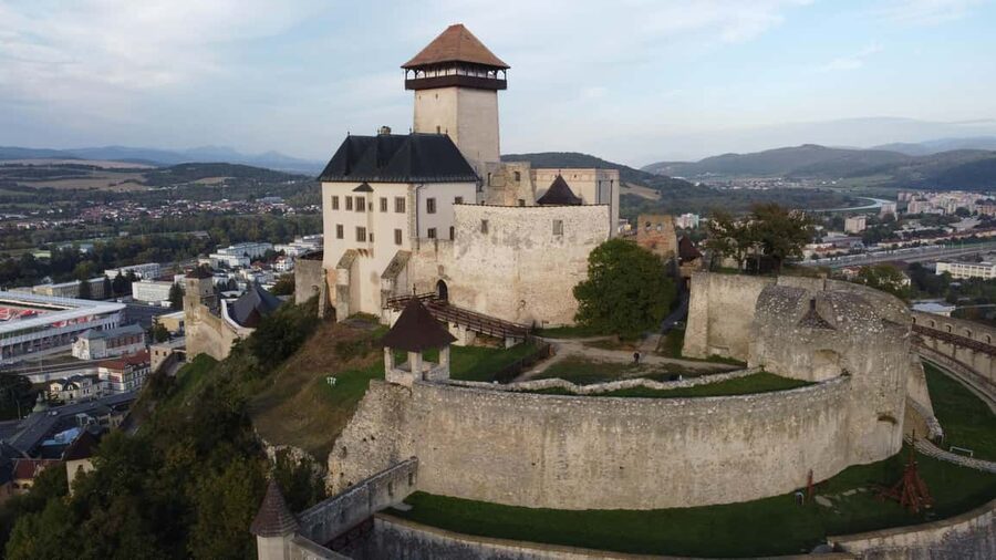 Day Trip to Červený Kameň Castle, Čičmany & Trenčín - Trenčín Castle above the Váh River