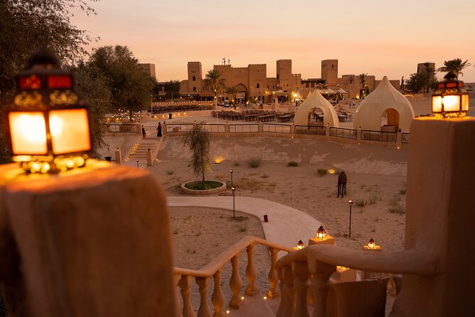Desert Safari: Luxury Fortress Dinner, Camel Ride & Dune Bashing - Camel, horse, henna, and falcon activities