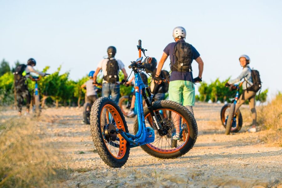 Electric Scooter Tour of Château l'Hospitalet estate - Biodynamic vineyards and La Clape scenery