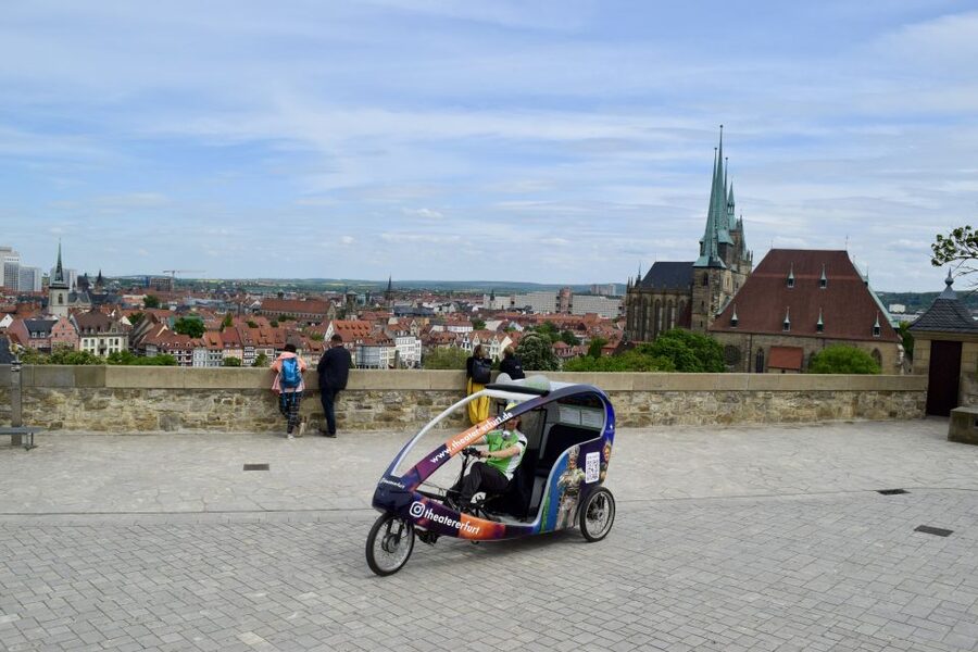 Erfurt: Guided Petersberg Citadel Tour by E-Rickshaw - Riding Up to Petersberg Citadel