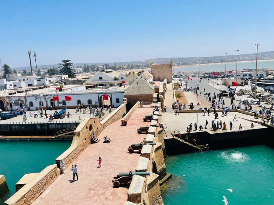 Essaouira: Sqala du Port, Citadel, Fish Market & Medina Tour - Sqala du Port, cannons, and Atlantic walls