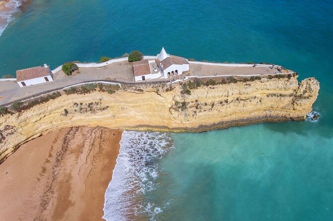 From Albufeira: Benagil Tour, Bones & Medieval Silves Castle - Benagil from above, not from the water