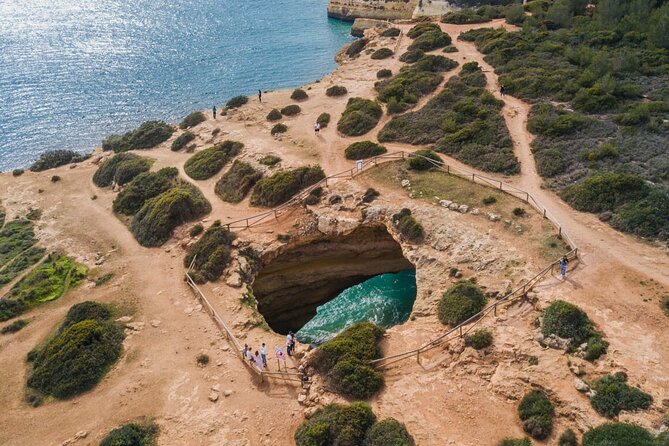 From Albufeira: Benagil Tour, Bones & Medieval Silves Castle - Praia da Marinha in a ten-minute window