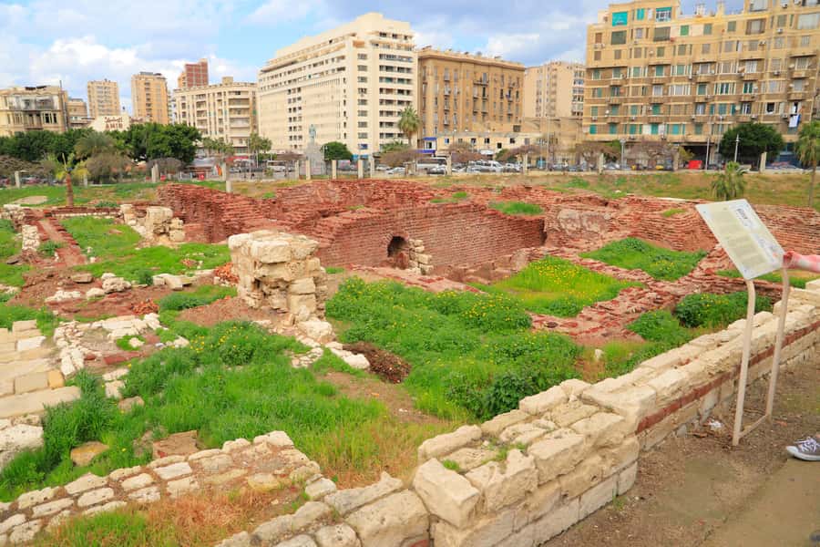 From Cairo Alexandria Catacombs, Citadel Day Trip with Lunch - Kom El-Deka and the Roman theater