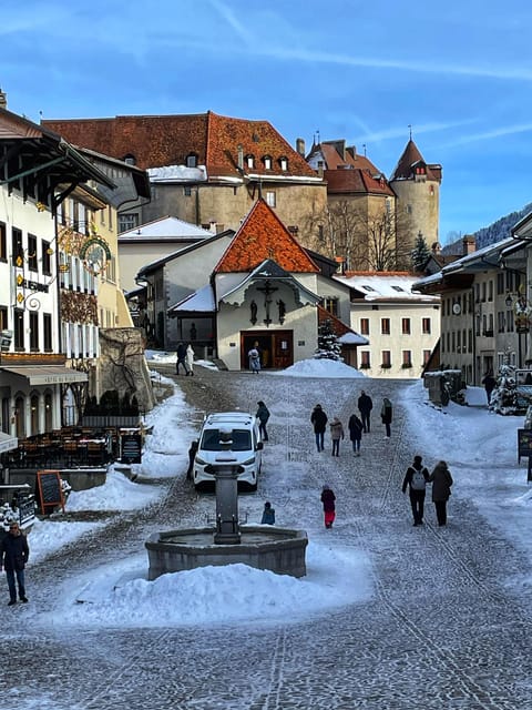 From Geneva: Gruyeres Castle, Cheese, Chocolate & Montreux - La Maison du Gruyère: a short lesson in famous cheese