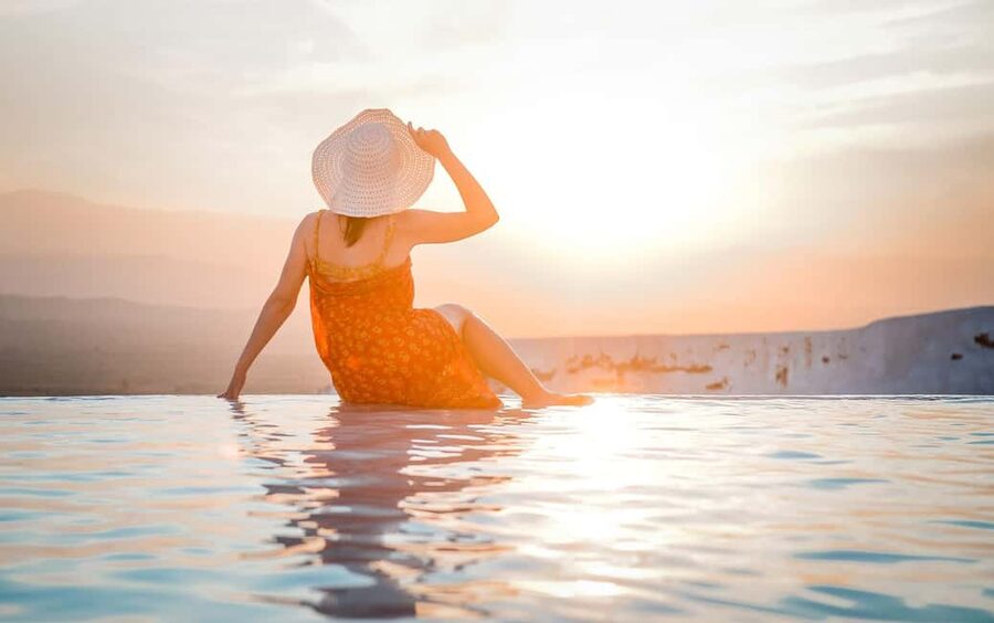 From Turunc: Pamukkale Cotton Castle & Hierapolis Day Trip - Three hours among the white travertines