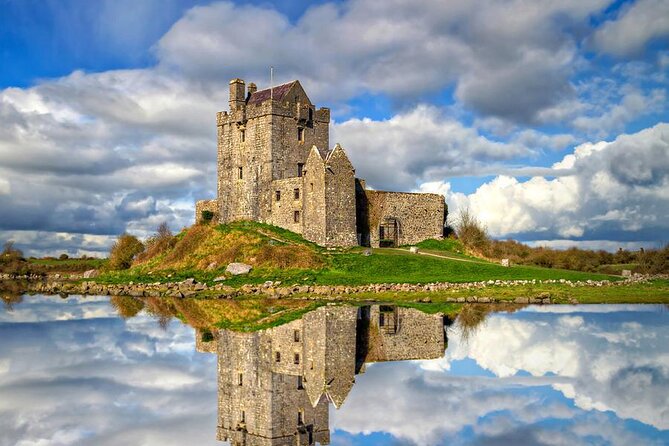 Galway to Cliffs of Moher, Aillwee Cave & Dunguaire Castle Tour - Dunguaire Castle and the first Galway Bay views