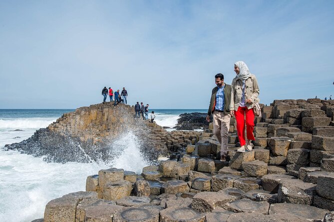 Giants Causeway & Castles Tour from Belfast: Guided tour - Dunluce Castle on the Atlantic cliffs