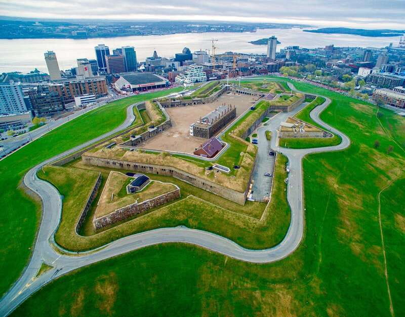 Halifax: Peggy's Cove, Citadel and Titanic Cemetery Tour - Halifax from the van: gardens, Pier 21, and the market