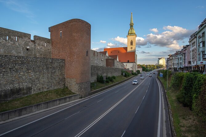 Highlights of Bratislava's Old Town with Castle - Walking uphill to Bratislava Castle