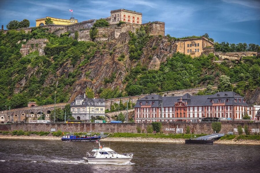 Koblenz: Old Town Tour with the Ehrenbreitstein Fortress - Münzplatz and Koblenz’s Roman Beginning