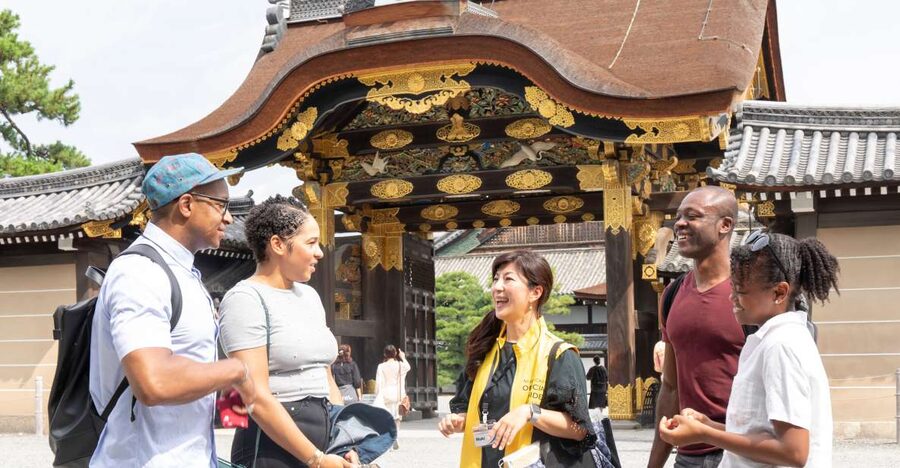 Kyoto: Nijo-jo Castle and Ninomaru Palace Guided Tour - The East Main Gate and the first signs of power