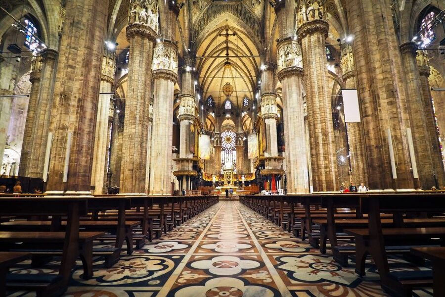 Milan: Duomo, Sforza Castle, and Pieta Guided Tour - Milan Duomo: marble, statues, and scale