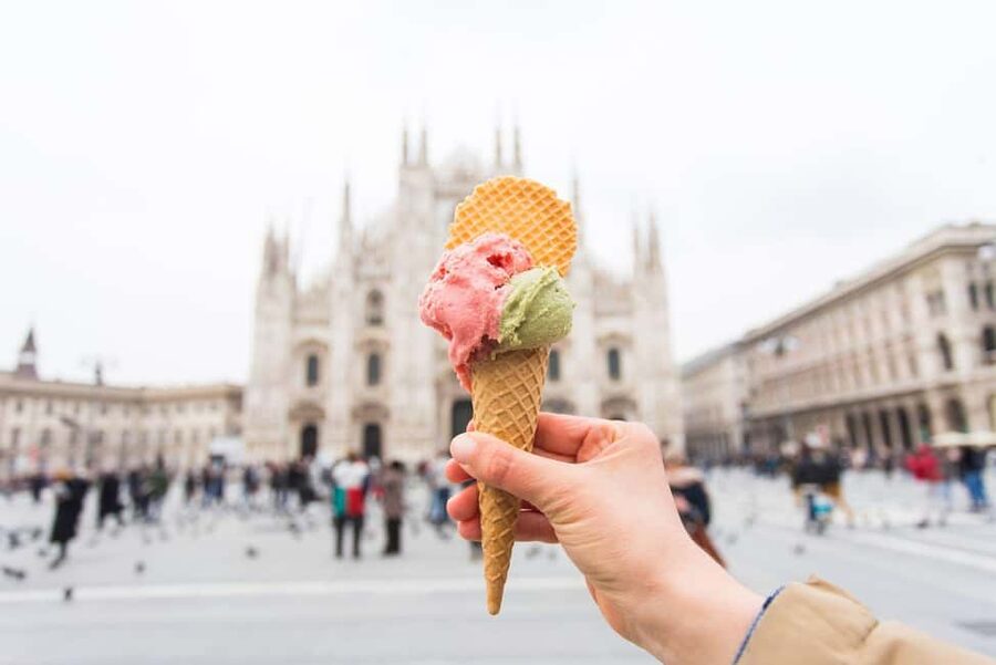 Milan Small Group: Duomo & Rooftop, Castle, Gelato Tasting - The rooftop by elevator: Milan from above