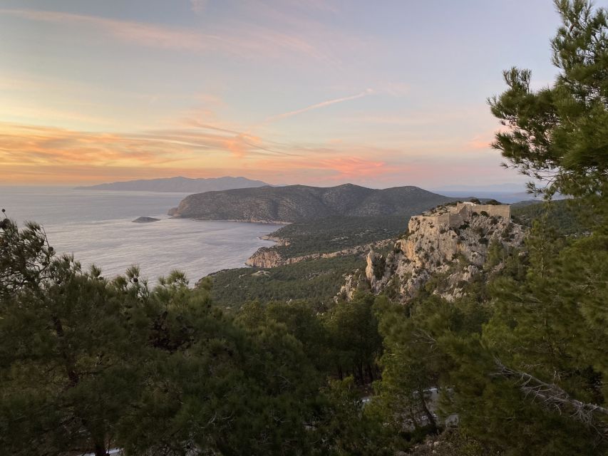 Monolithos: Small Group Hike and Sunset at Monolithos Castle - The Descent to the Red-Sand Bay