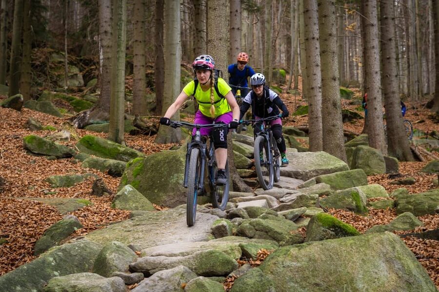 Mountain Biking Full Day Trip to The Karlstejn Castle - The longer return beside the Berounka River