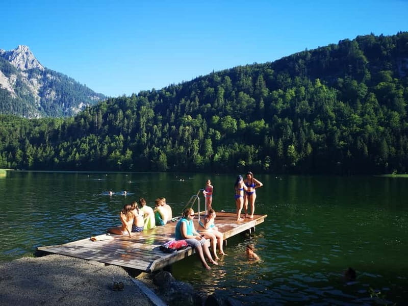 Munich: Neuschwanstein Castle by Bus with Alpine Bike Ride - Swimming in the lake, summer only