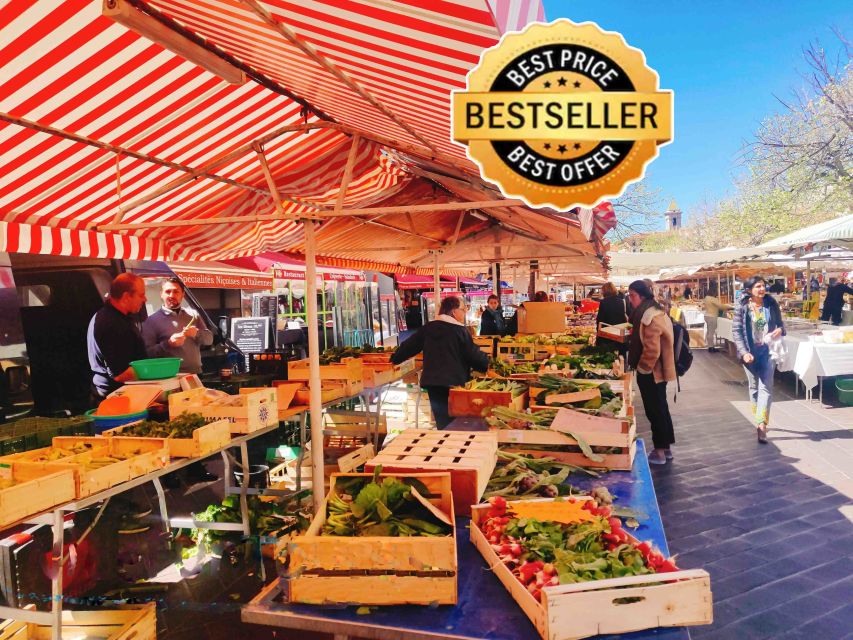 Nice Old Town and Castle Hill: Guided Cultural Walking Tour - Cours Saleya and a useful market break