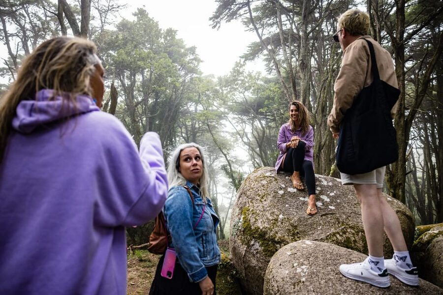 Pena Palace, Moorish Castle,Quinta ad Regaleira:Walking tour - The climb to Moorish Castle