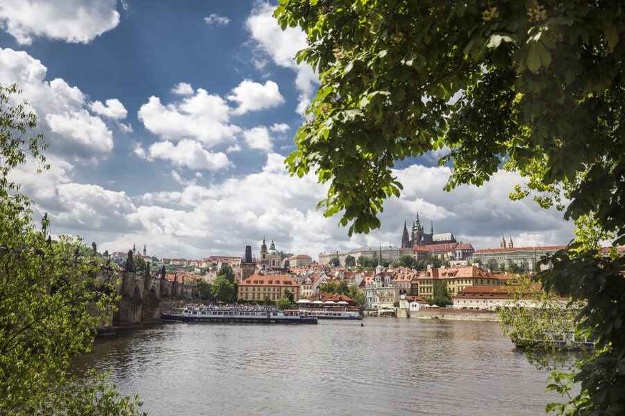 Prague: 3–Hour Castle Grounds Walking Tour and River Cruise - The vineyard viewpoint finishes the afternoon