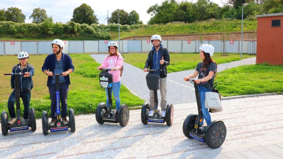 Prague: Castle and Monastery Segway Tour - A quick stop at the John Lennon Wall