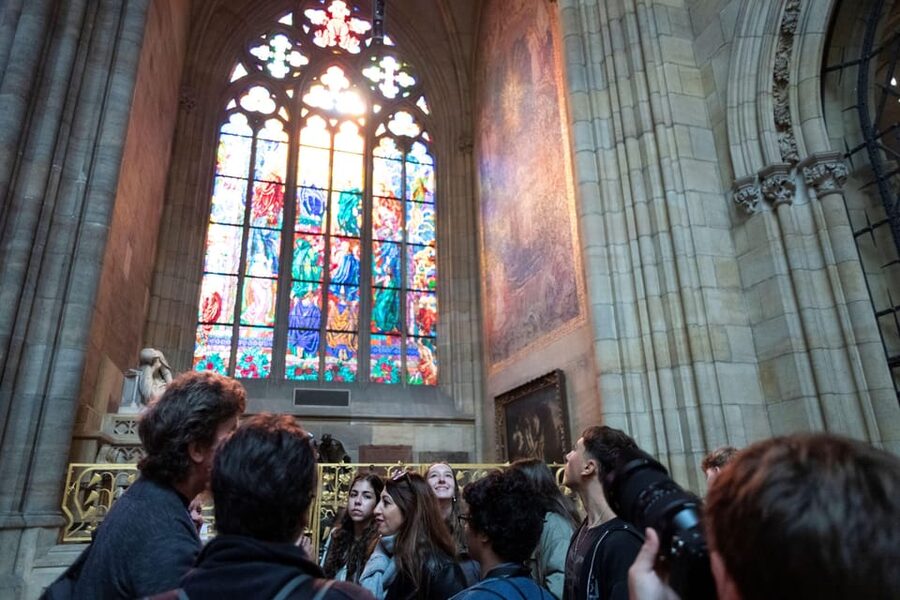 Prague Castle Interiors, Bus Tour and Vltava River Cruise - Starting at Na Příkopě and riding to the castle