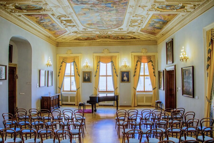 Prague Castle: Midday Classical Concert at Lobkowicz Palace - The concert room inside Prague Castle