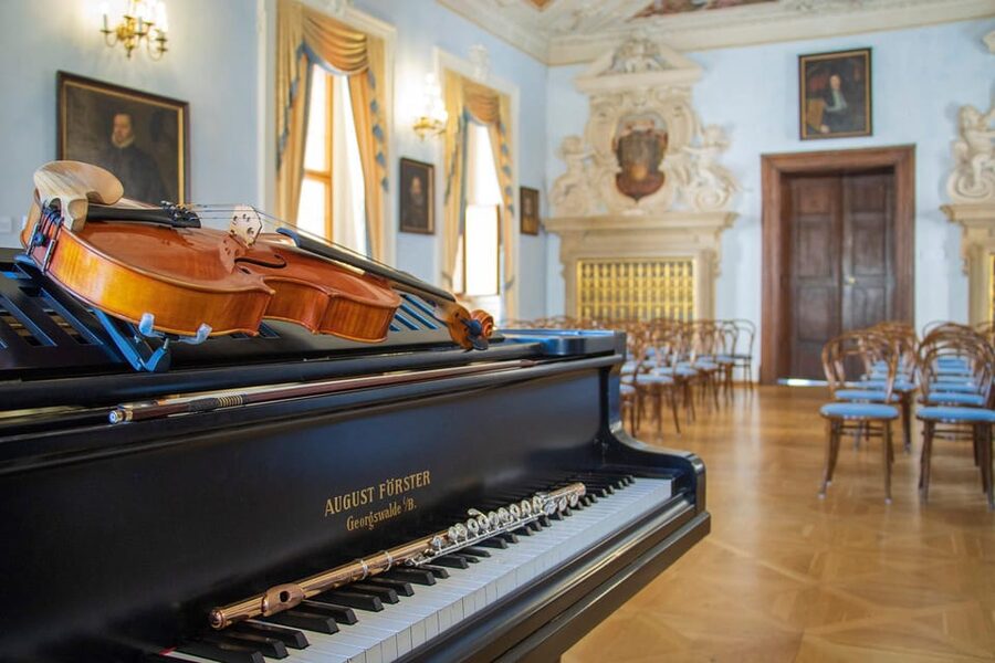 Prague Castle: Midday Classical Concert at Lobkowicz Palace - The terrace café and the view after music