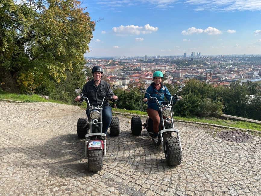 Prague: Castle Viewpoints & Charles Bridge Trike Tour - Letná Park and Prague’s five-bridge view