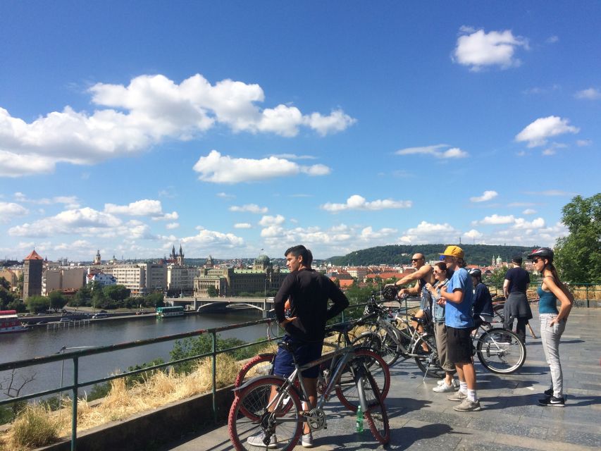 Prague: Stunning Viewpoints, Castle, City & Park Bike Tour - Letna Park and the Prague Metronome