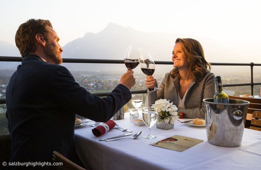 Salzburg: River Cruise, Dinner & Fortress Concert - Riding the funicular to Fortress Hohensalzburg